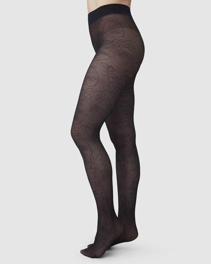Helena Face Tights from Swedish Stockings