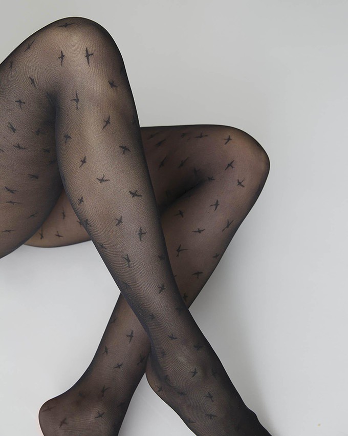 Alex Bird Tights from Swedish Stockings