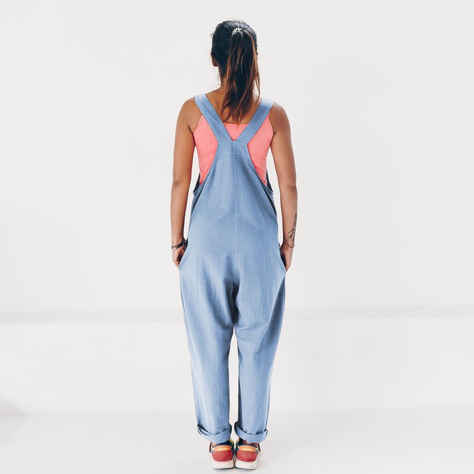 Trouser suit-recycled cotton-gray from The Driftwood Tales