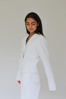 THE CELEST DENIM BLOUSE via THE LAUNCH