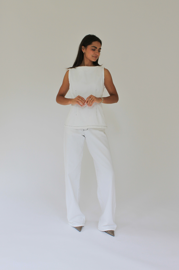 THE CELEST DENIM TOP from THE LAUNCH