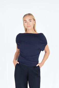 THE BELLA TOP NAVY via THE LAUNCH
