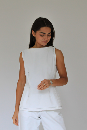 THE CELEST DENIM TOP from THE LAUNCH