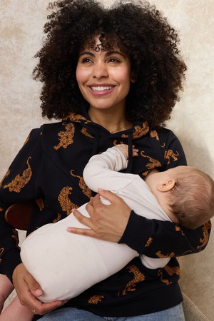 Tiger Nursing Hoodie from Tilbea London