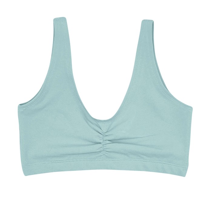 Baby Blue Supima Cotton Soft Bra from TIZZ & TONIC