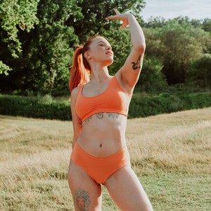 Apricot Supima Cotton Soft Bra from TIZZ & TONIC