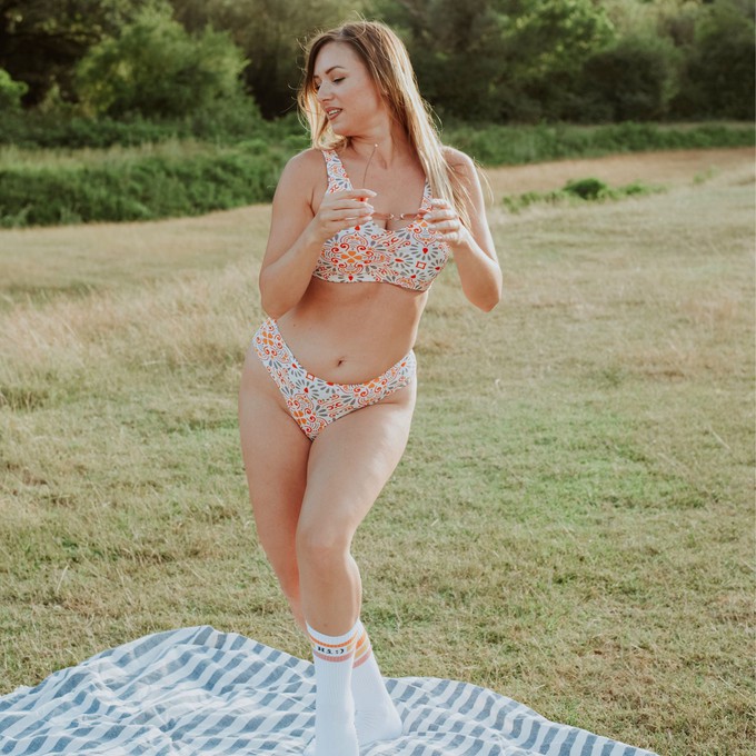 Mediterranean Organic Cotton Cheeky Panty from TIZZ & TONIC