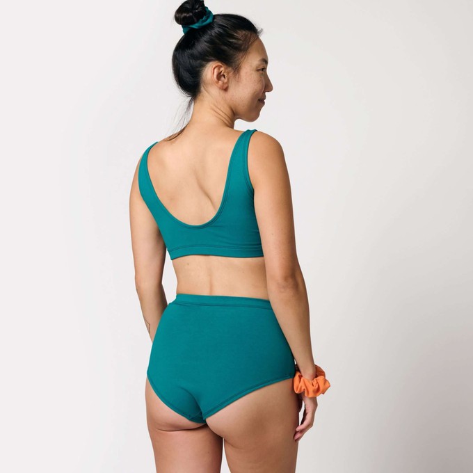 Everglade Organic Cotton Hi-Waist Panty (Lightweight Fit) from TIZZ & TONIC