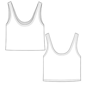 Blossom Supima Cotton Cropped Tank Top from TIZZ & TONIC