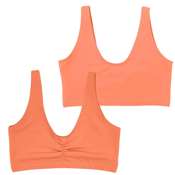 Apricot Supima Cotton Soft Bra from TIZZ & TONIC