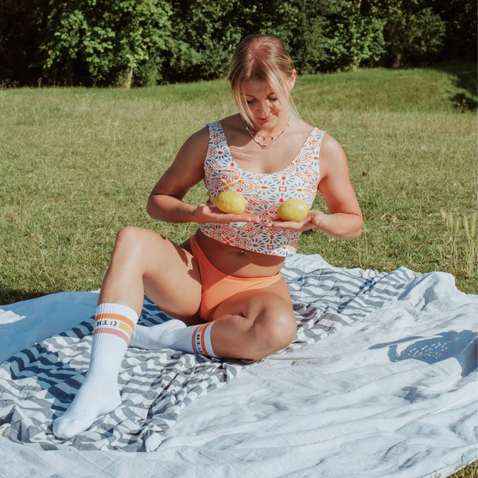 Apricot Organic Cotton Brazilian Panty from TIZZ & TONIC