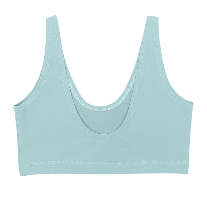 Baby Blue Supima Cotton Soft Bra from TIZZ & TONIC