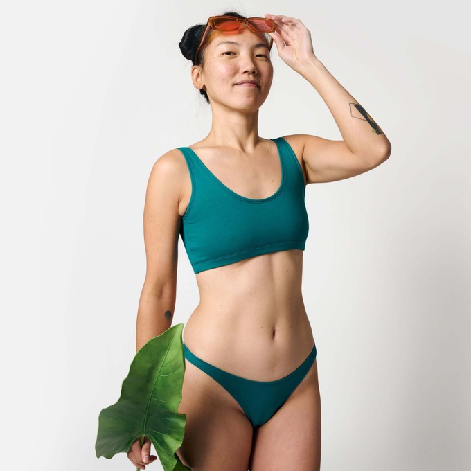 Everglade Organic Cotton Brazilian Panty from TIZZ & TONIC