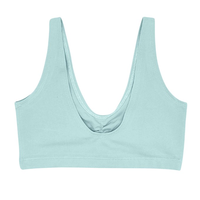 Baby Blue Supima Cotton Soft Bra from TIZZ & TONIC