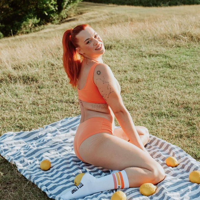 Apricot Supima Cotton Soft Bra from TIZZ & TONIC