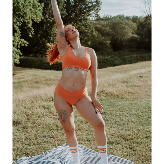 Apricot Supima Cotton Soft Bra from TIZZ & TONIC