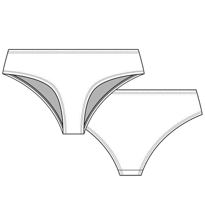 Foxy Grey Organic Cotton Cheeky Panty from TIZZ & TONIC