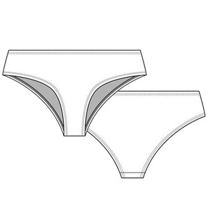 Foxy Grey Organic Cotton Cheeky Panty from TIZZ & TONIC