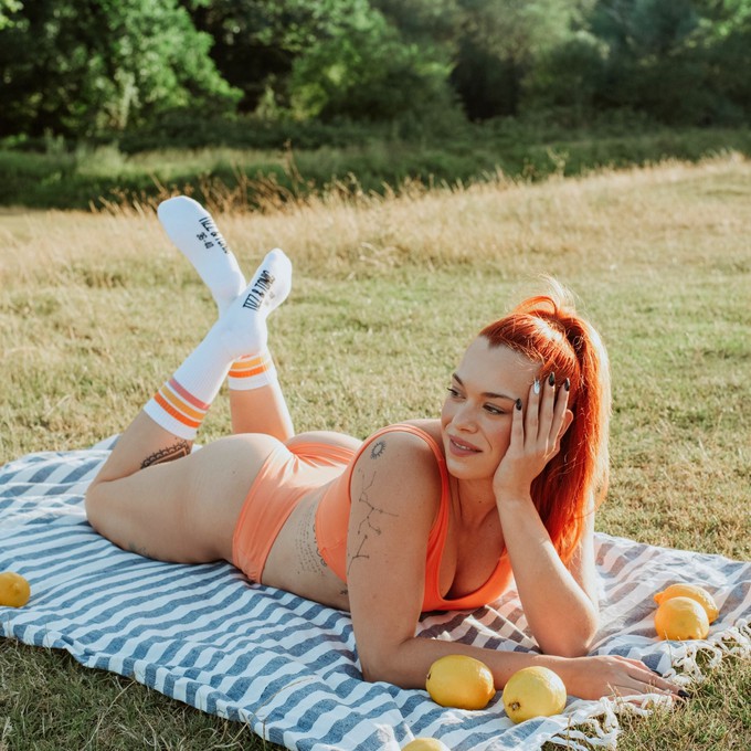 Apricot Supima Cotton Soft Bra from TIZZ & TONIC
