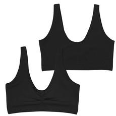 Black Supima Cotton Soft Bra via TIZZ & TONIC