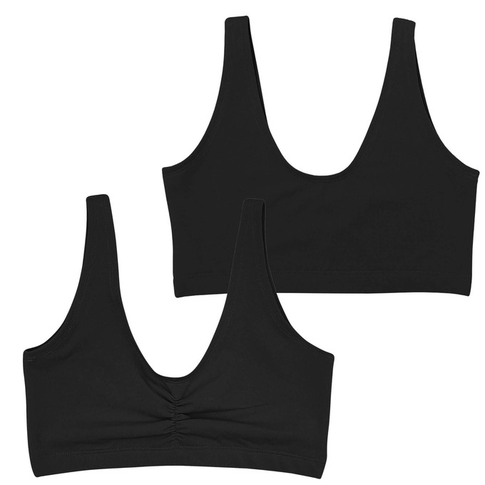 Black Supima Cotton Soft Bra from TIZZ & TONIC