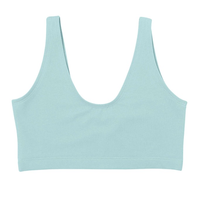 Baby Blue Supima Cotton Soft Bra from TIZZ & TONIC