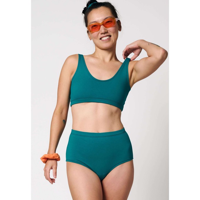 Everglade Organic Cotton Hi-Waist Panty (Lightweight Fit) from TIZZ & TONIC