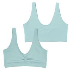 Baby Blue Supima Cotton Soft Bra via TIZZ & TONIC