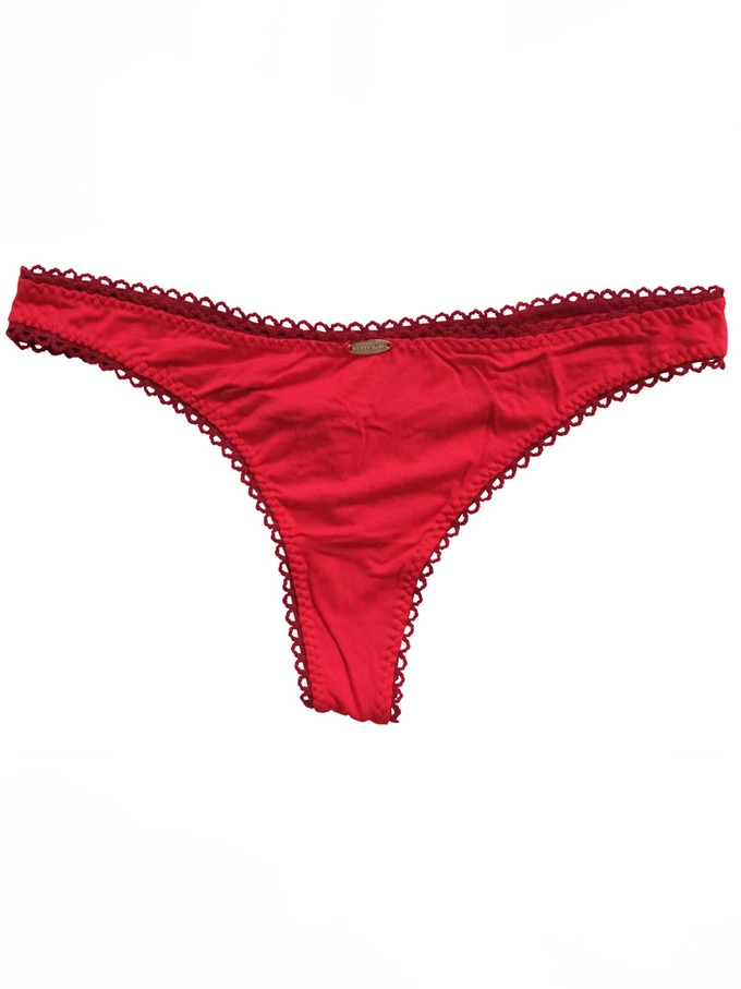 Red Bamboo 90's Thong from Troo