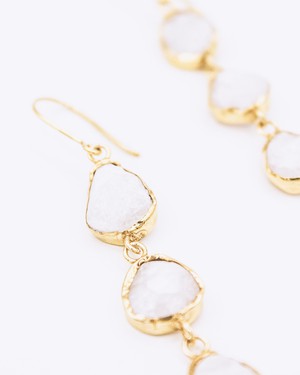 gardenia earrings from TRUVAI jewellery