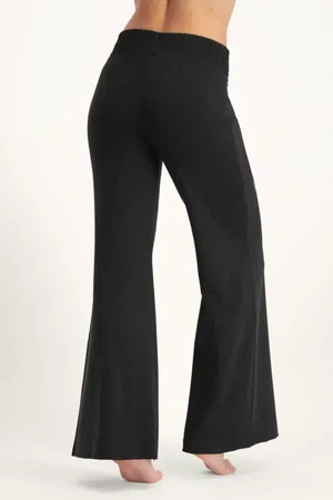 Flow Wide Yoga Pants – Onyx Black from Urban Goddess