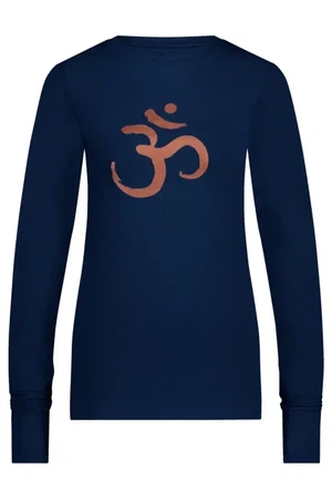 Karuna OM Yoga Longsleeve Shirt – Midnight from Urban Goddess