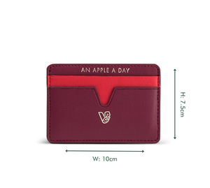 Cider Apple Leather Cardholder from Veganologie