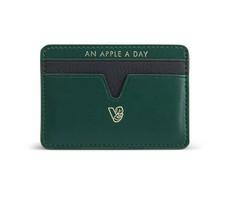 Cider Apple Leather Cardholder via Veganologie