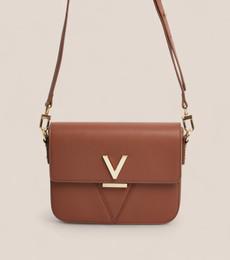 Margot Vegan Bio-Based Bamboo Leather Crossbody in Brown via Votch