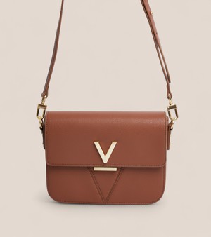 Margot Vegan Bio-Based Bamboo Leather Crossbody in Brown from Votch