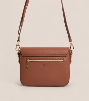 Margot Vegan Bio-Based Bamboo Leather Crossbody in Brown from Votch
