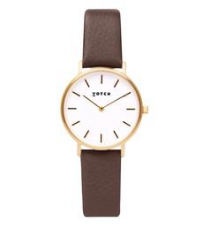 Gold & Brown Watch | Petite via Votch