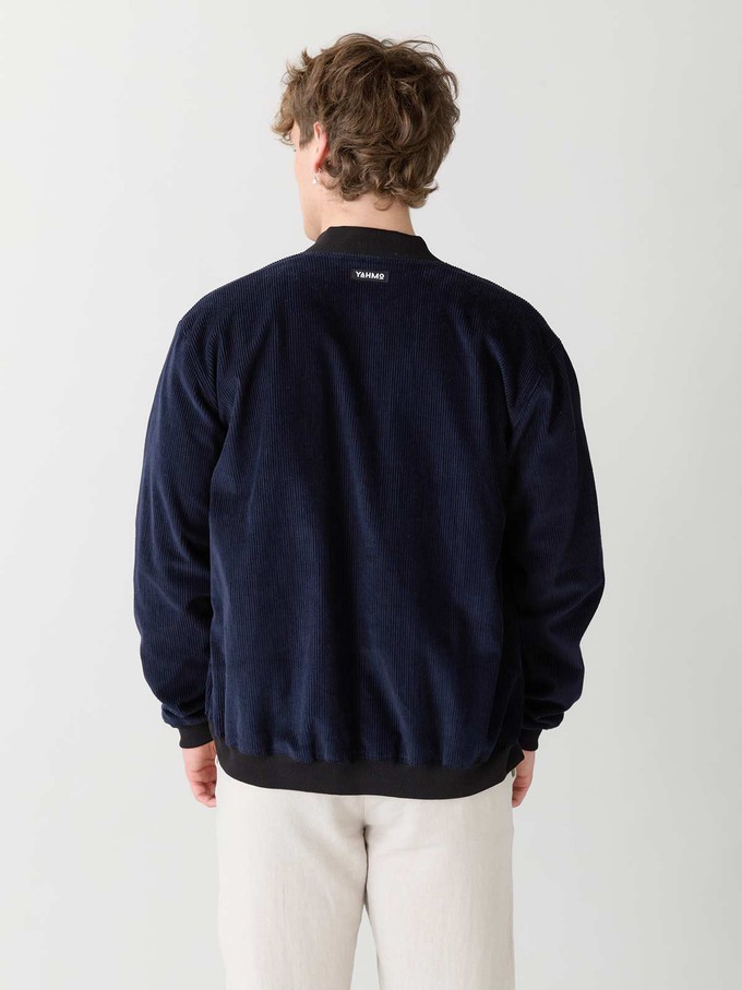 Oskar Reversible Bomber Jacket Papyrus/Navy from Yahmo