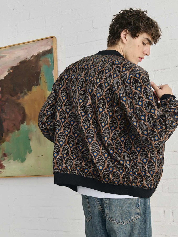 Oskar Reversible Bomber Jacket Metropolis/Black from Yahmo