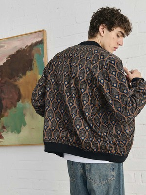 Oskar Reversible Bomber Jacket Metropolis/Black from Yahmo