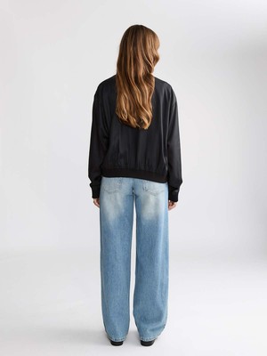 Lene Reversible Bomber Jacket Onyx/Black from Yahmo