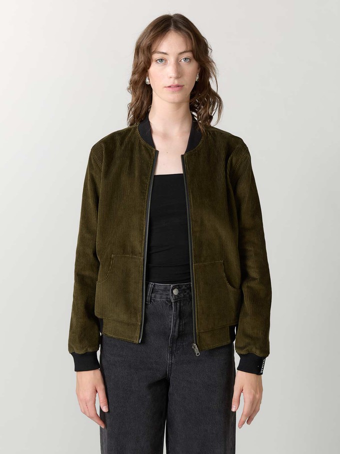 Elsa Reversible Bomber Jacket Bloom/Olive from Yahmo