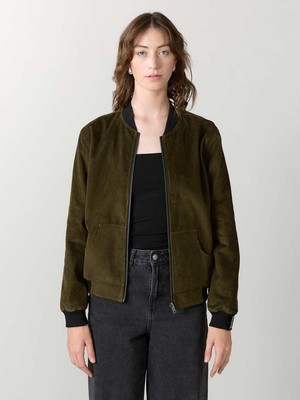 Elsa Reversible Bomber Jacket Bloom/Olive from Yahmo