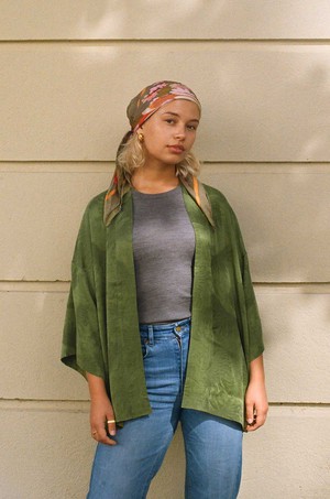 Gerda Kimono matcha from Yahmo