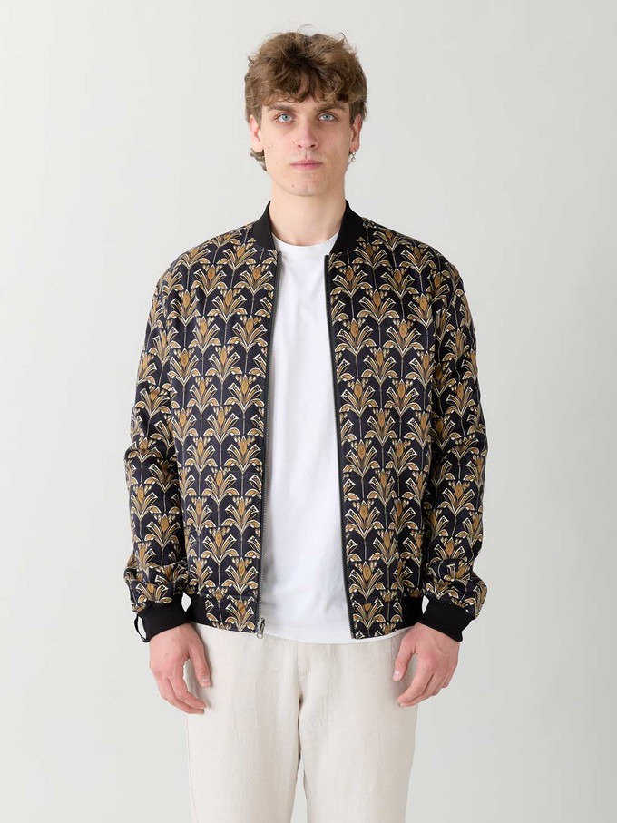 Oskar Reversible Bomber Jacket Papyrus/Navy from Yahmo