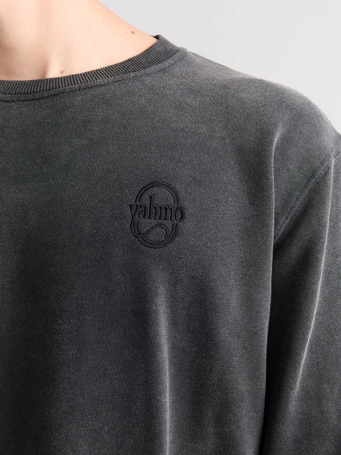 Egon Sweatshirt Faded Black from Yahmo