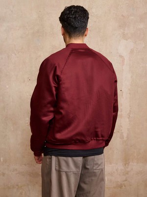Bruno Reversible Bomber Jacket Rosie/Wine from Yahmo