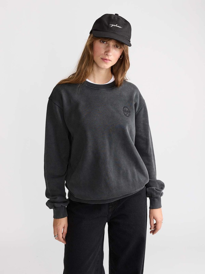 Ilse Sweatshirt Faded Black from Yahmo