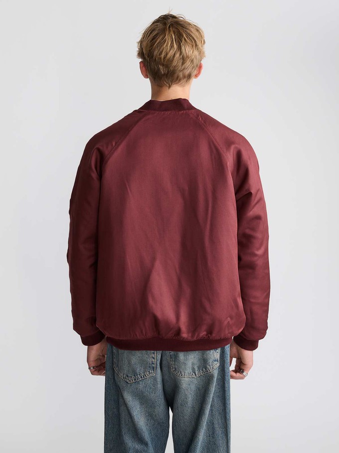 Bruno Reversible Bomber Jacket Rosie/Wine from Yahmo